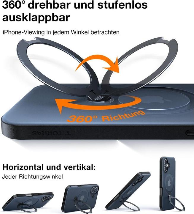 Produktbild Torras UPRO Ostand Spin (Apple iPhone 16)