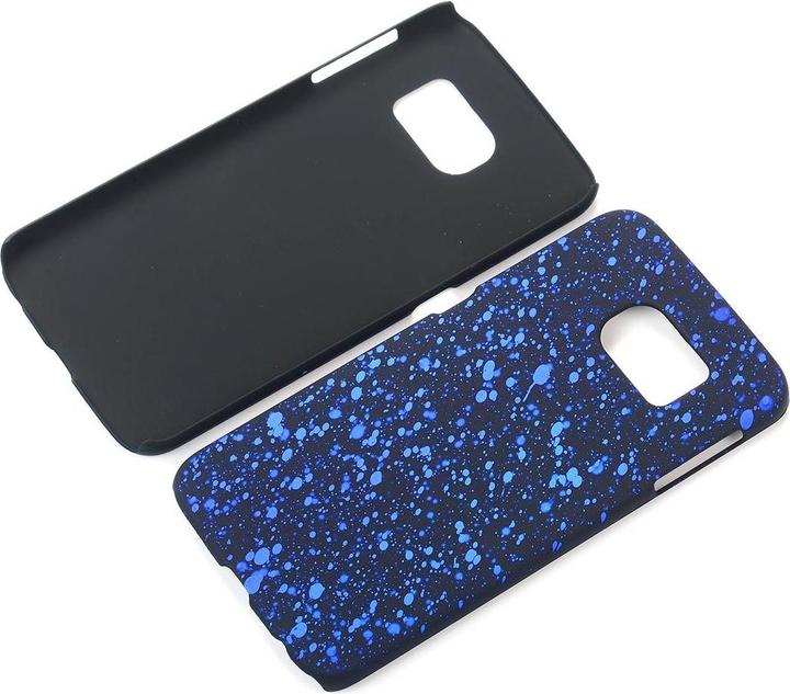 Actual product image König Design Mobile Cover Protection Case Bumper Case for Samsung Galaxy S6 Edge 3D Stars Blue (Samsung Galaxy S6 Edge)