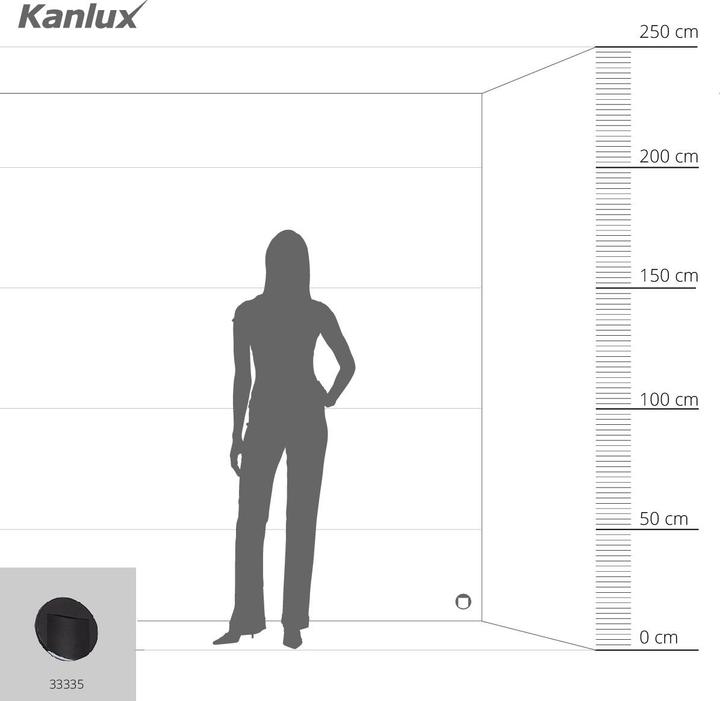 Actual product image Kanlux Staircase luminaire LED 12V 0.8W ERINUS LED O B-NW 4000K 15lm black 33335 (15 lm)