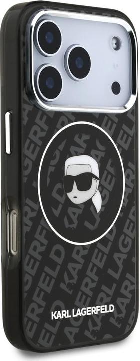 Produktbild Karl Lagerfeld - IML MagSafe (KLHMP17XHMKBKHOK) - iPhone 17 Pro Max - Black Karl's Head (Apple iPhone 17 Pro Max)