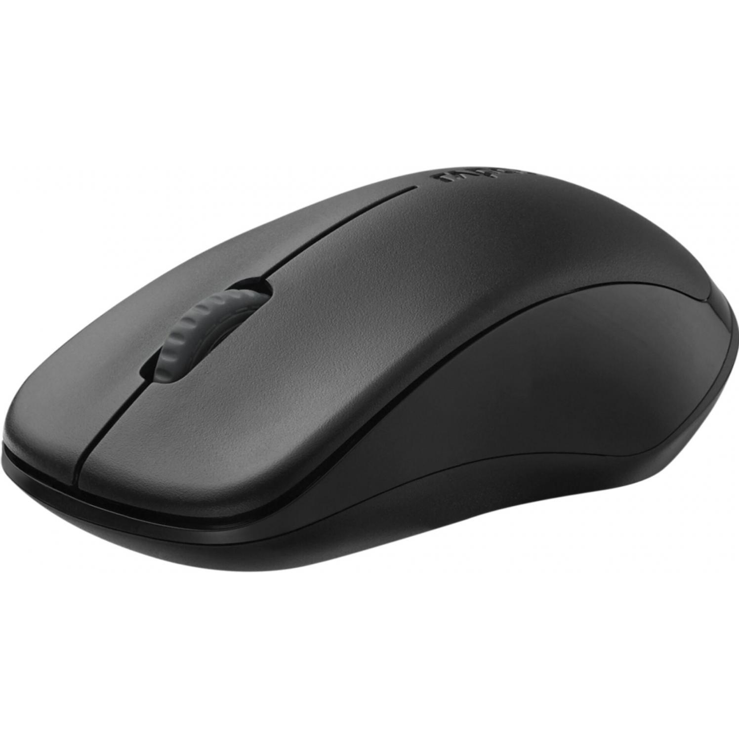 Rapoo 1680 WL MOUSE BLACK (Kabellos), Maus, Schwarz