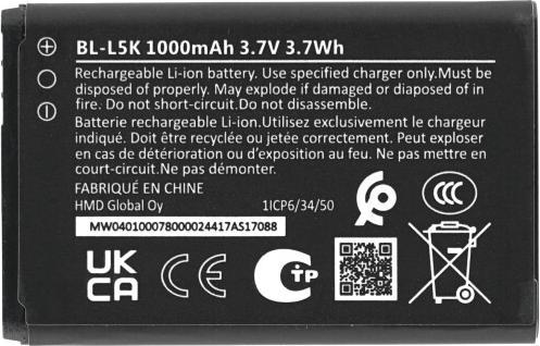 OEM Batterie BL-L5K 1000 mAh pour Nokia 105+ (2022)