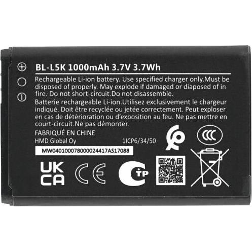 OEM Batteria BL-L5K 1000 mAh per Nokia 105+ (2022), Batteria smartphone
