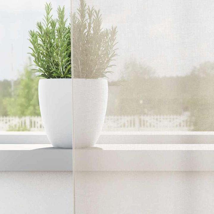 Produktbild VidaXL Voile Vorhänge mit Stangentaschen 2 Stk. Creme (140 x 175 cm)