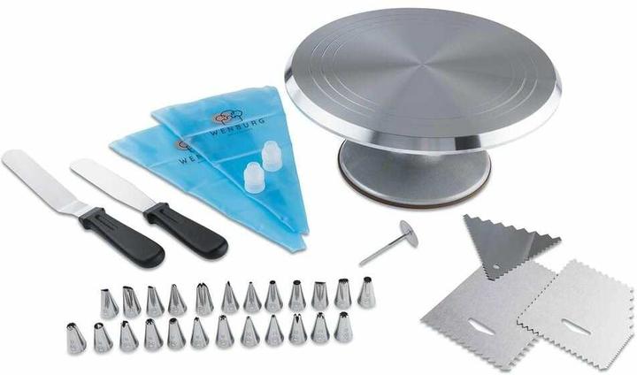 Wenburg Kit de décoration de gâteaux (Kit de poches à douille)
