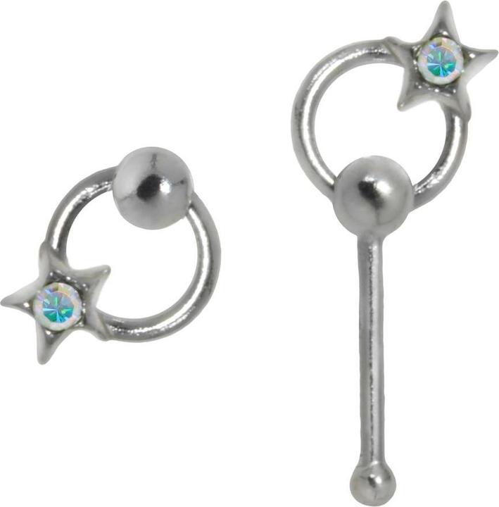 Immagine prodotto Bijouteria Piercing per naso (Vetro (di orologio), Argento 925)