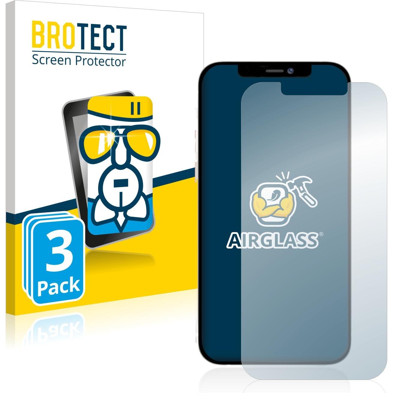 Thumbnail - BROTECT AirGlass Panzerglasfolie (3 Stück, Apple iPhone 12 Pro Max), Smartphone Schutzfolie, Transparent