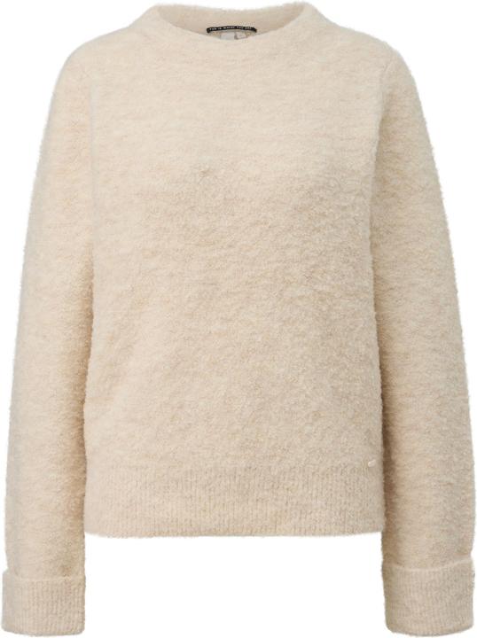 Produktbild s.Oliver Strickpullover Bouclé-Pullover (XS)