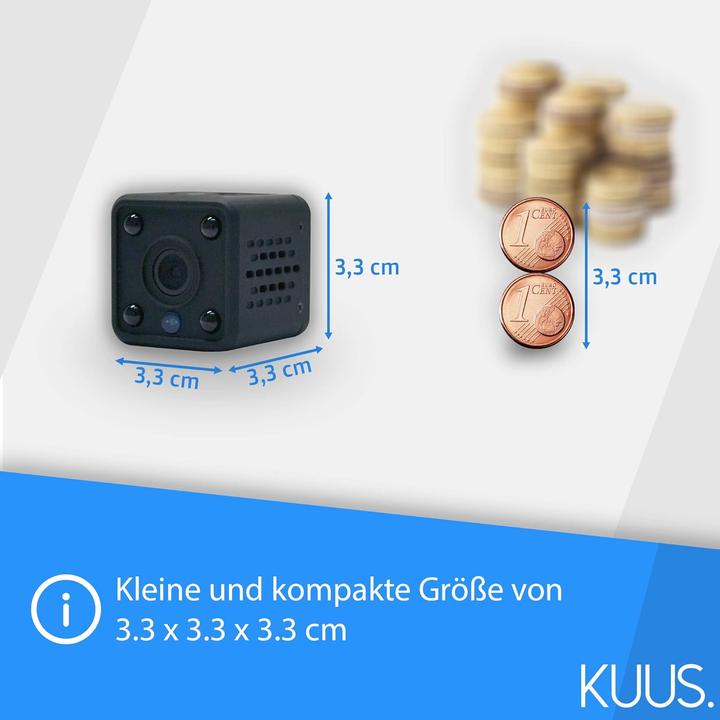 Image du produit Kuus. Mini Überwachungskamera mit Bewegungsmelder