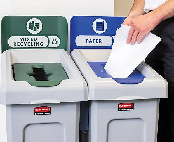 Produktbild Rubbermaid Wertstoff-Recycling-Station SLIM JIM® (87 l)