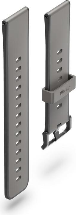 Image du produit Hama Armband zum Wechseln für Smartwatch 9000, Silikon, Anthrazit/Schwarz (Silicone)