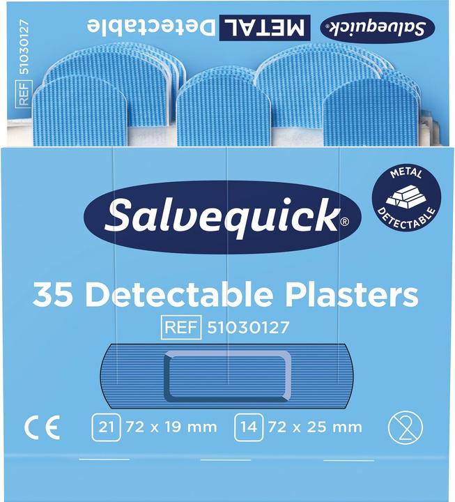 Produktbild Salvequick Pflasterstrips detectable (6 x)