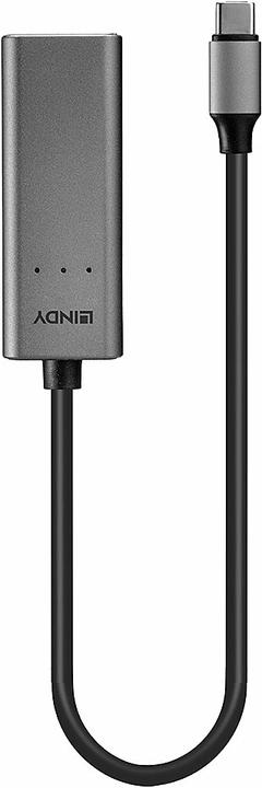 Produktbild Lindy USB 3.1 Typ C auf RJ-45 (USB-C, RJ45 2.5 Gigabit Ethernet (1x))