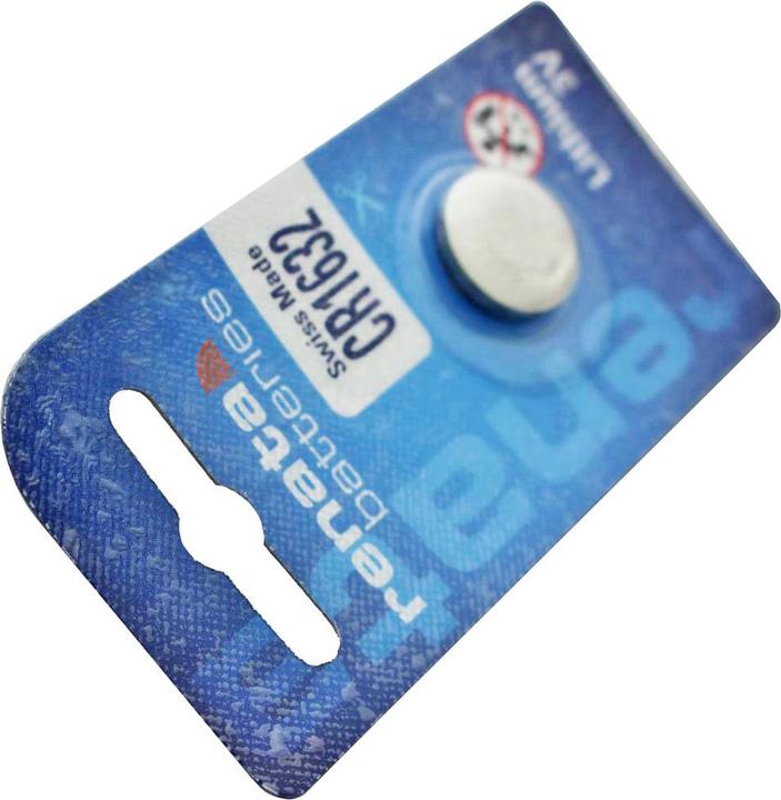 Produktbild Renata CR1632 Lithium Batterie 3 Volt 137mAh IEC CR1632, Batterie für Garmin vivofit 3 (1 Stk., CR1632, 137 mAh)