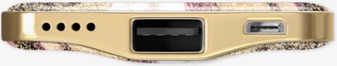 Actual product image iDeal Of Sweden Designer Powerbank 5'000mAh 5.0Ah, 1xUSB-A, incl. microUSB cable Cosmic Pink Swirl