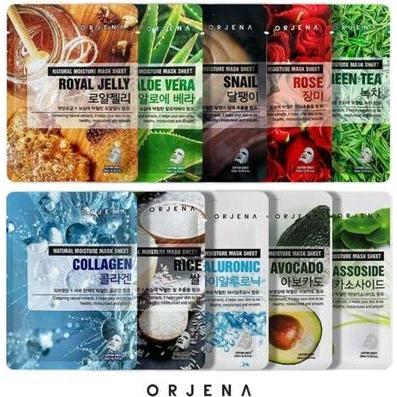 Orjena, Maschera viso, Natural Moisture Mask Korean Face Skin Care K-Beauty