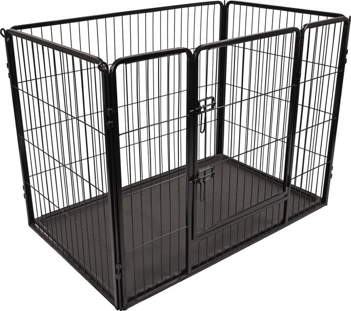 Flamingo KENNEL KAZAN BLACK L 122x75x90CM (Dog kennel)