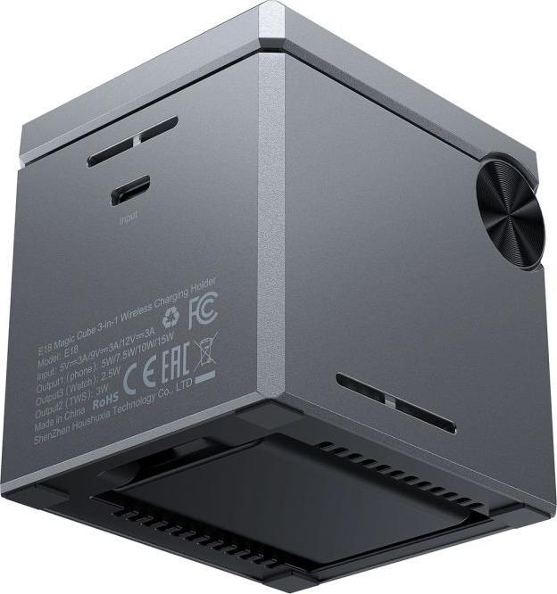 Image du produit Acefast Chargeur sans fil 3 w 1,, E18, 15W (gris métal) (15 W)