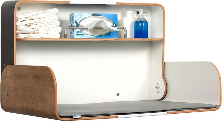 Produktbild Timkid Wickeltisch Holz/Edelstahl Quer Eiche