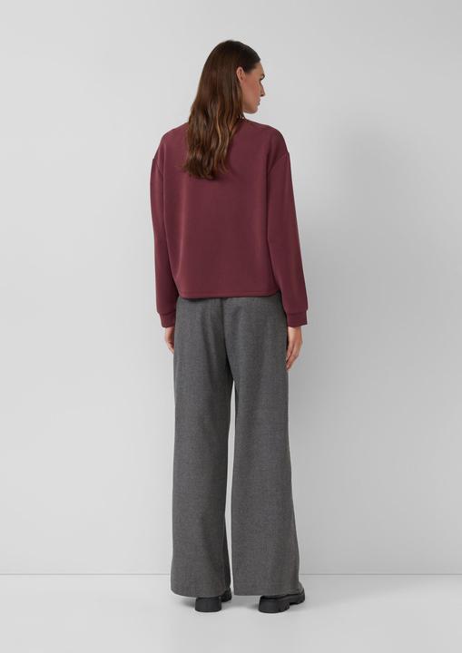 Produktbild s.Oliver Sweatshirt Scuba-Sweatshirt im Relaxed Fit mit Prägung (38)