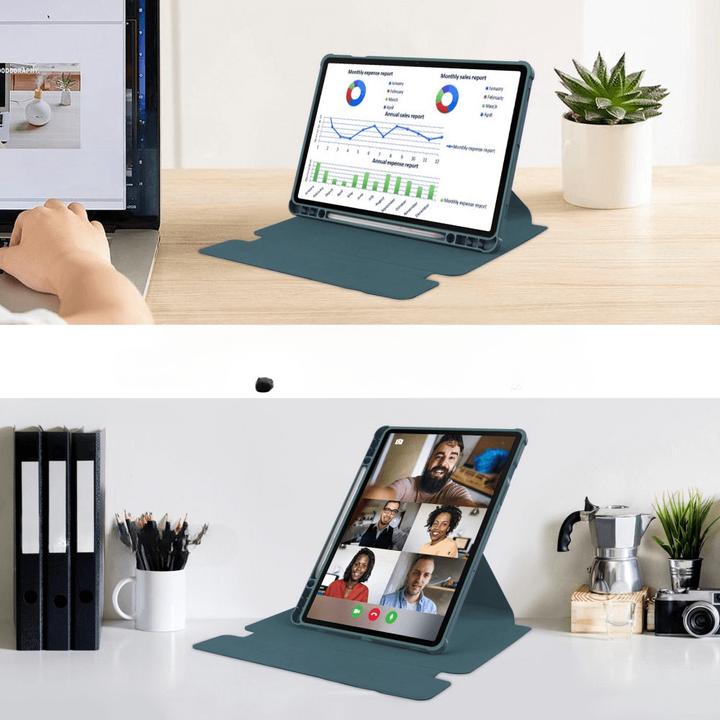 Actual product image Cover-Discount Galaxy Tab S9 FE - 360-degree tablet sleeve green (Galaxy Tab S9 FE)