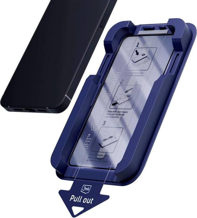 Produktbild 3MK Other goods 9H tempered glass with HardGlass Max Privacy filter for iPhone 16 Pro/17 (1 Stk., Apple iPhone 16 Pro, Apple iPhone 17 Pro)