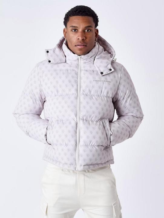 Actual product image Project X Paris hooded padded jacket with all-over monogram (XL)