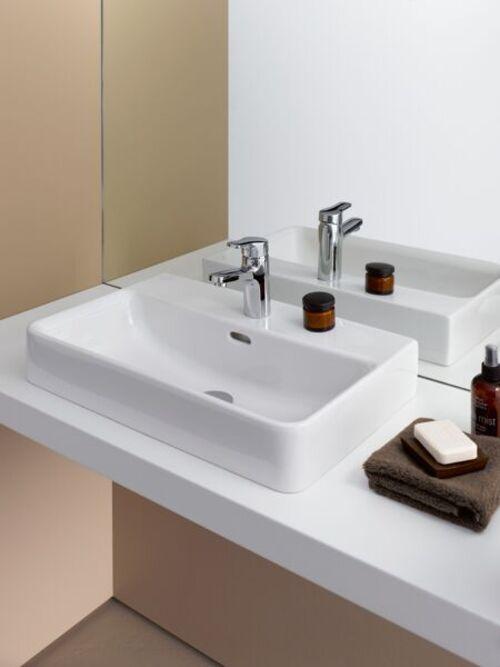 Actual product image Laufen Countertop washbasin PRO S 650x465mm w ÜL 1 HL version white LCC (465 mm, 650 mm)