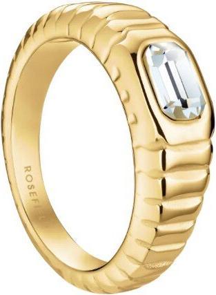 Rosefield - Stunning gold-plated steel ring with Iconic JROR crystal - Circuit: 54 mm (54)