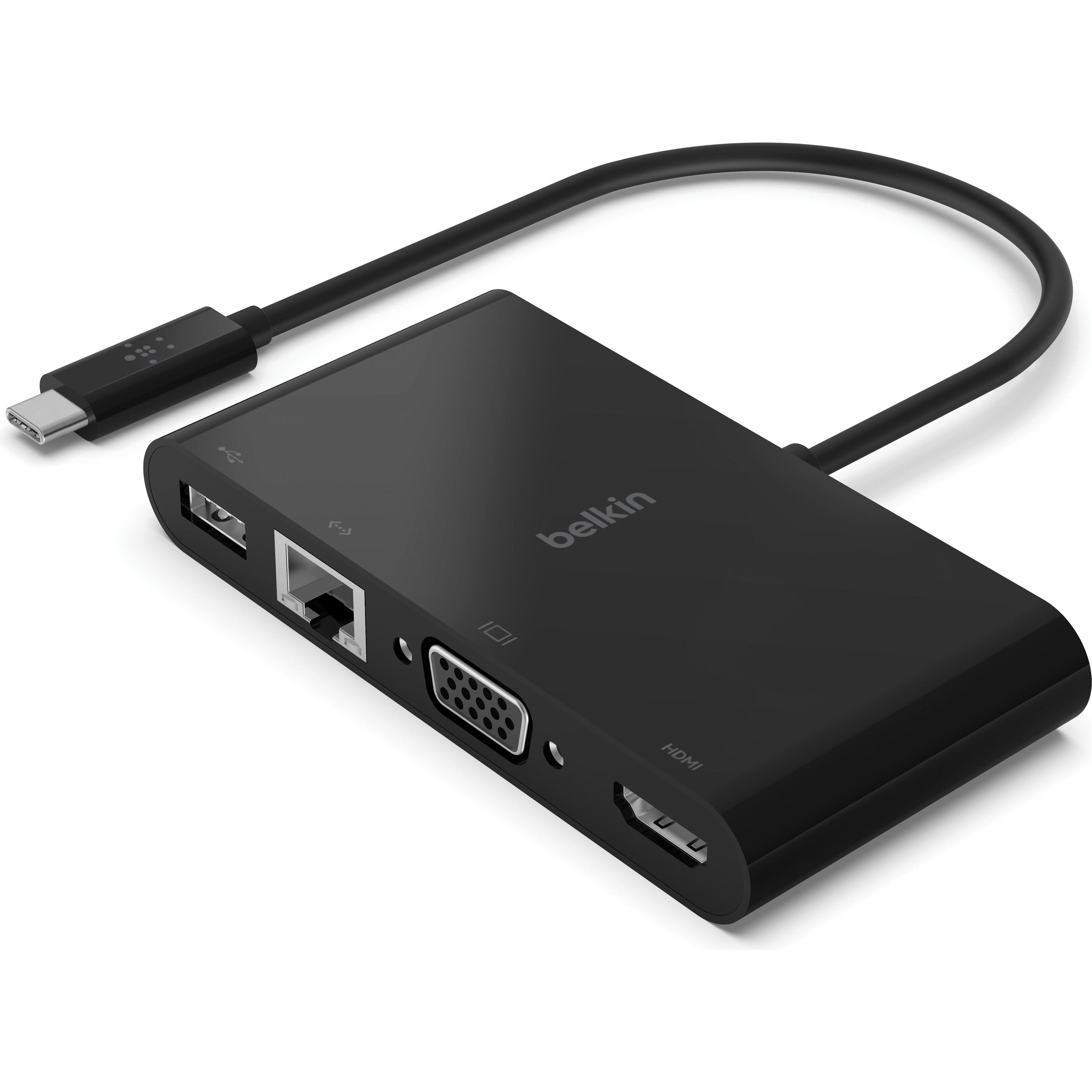 Thumbnail - Belkin AVC005btBK (USB-C, 1 Ports), Dockingstation + USB Hub, Schwarz