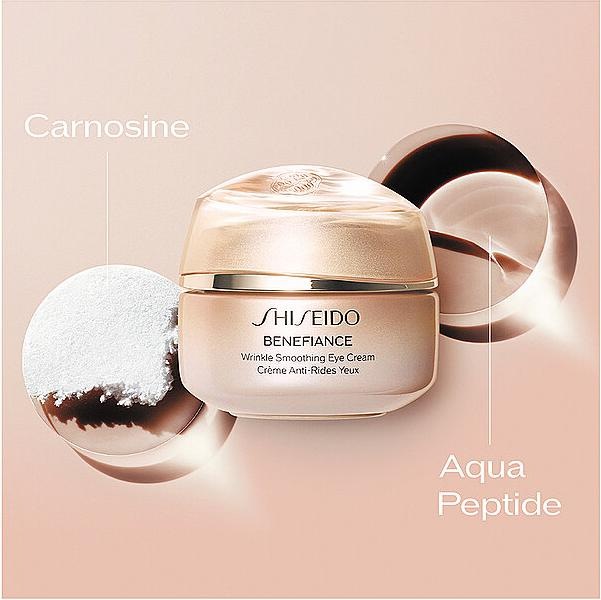 Image du produit Shiseido Benefiance Wrinkle Smoothing Eye Crème (re) 15 ml (Crème, 15 ml, Jour + nuit)