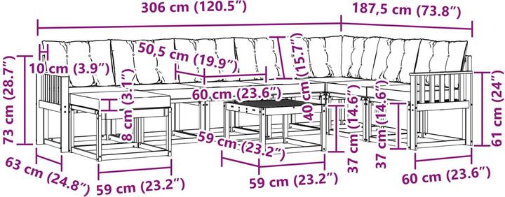 Produktbild vidaXL Sofa Set