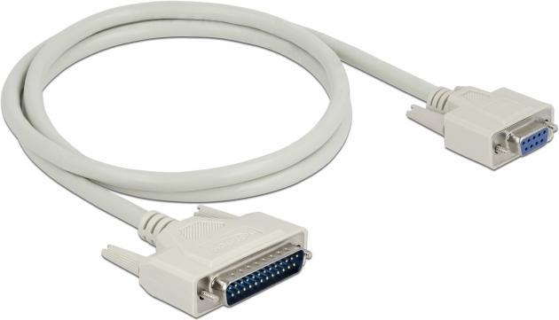 Produktbild Delock Serielles Kabel D-Sub 25 Stecker zu D-Sub 9 Buchse 1 m (1 m, VGA)