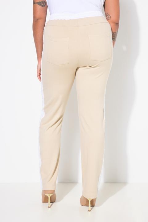 Produktbild Miamoda Jerseyhose, Straight Tapered, Farbdetails, Paillettenstreifen (46)