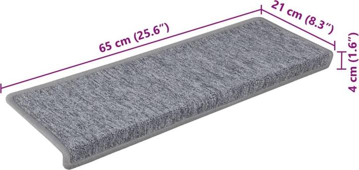Immagine prodotto vidaXL Treppenmatte (65 x 21 cm)
