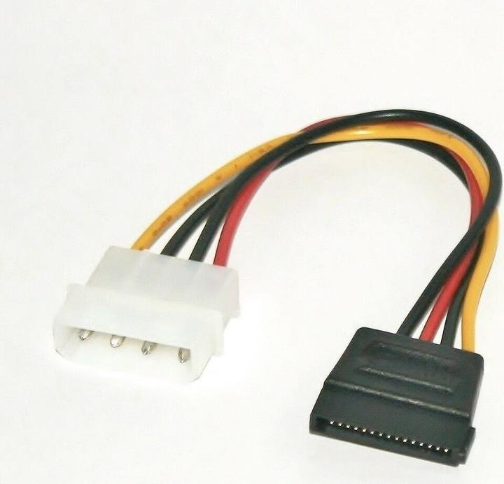 Produktbild Goobay Serial-ATA Power Adapter (15 cm, 15 pin S-ATA, 4 pin Molex)