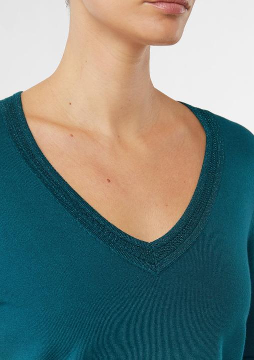 Actual product image Comma Strickpullover Feinstrickpullover mit Glitzergarn-Details (38)