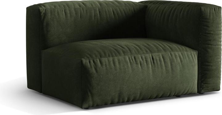 Image du produit Micadoni Chauffeuse Droit, "Martina", 1 Place, 121x106x75 Fabriqué en Europe (Canapé modulaire, 1 place)