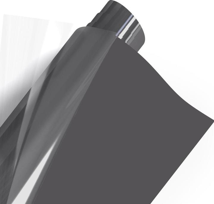 Actual product image Poli-tape Aufbügelfolie Poli-Flex turbo, 30.5 x 122 cm, Anthrazit