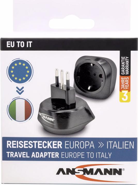 Produktbild Ansmann Reisestecker EU to IT
