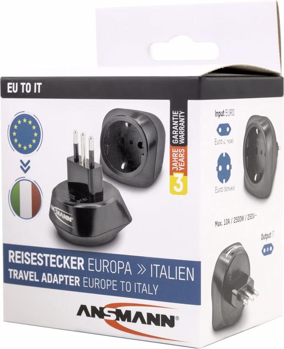 Produktbild Ansmann Reisestecker EU to IT