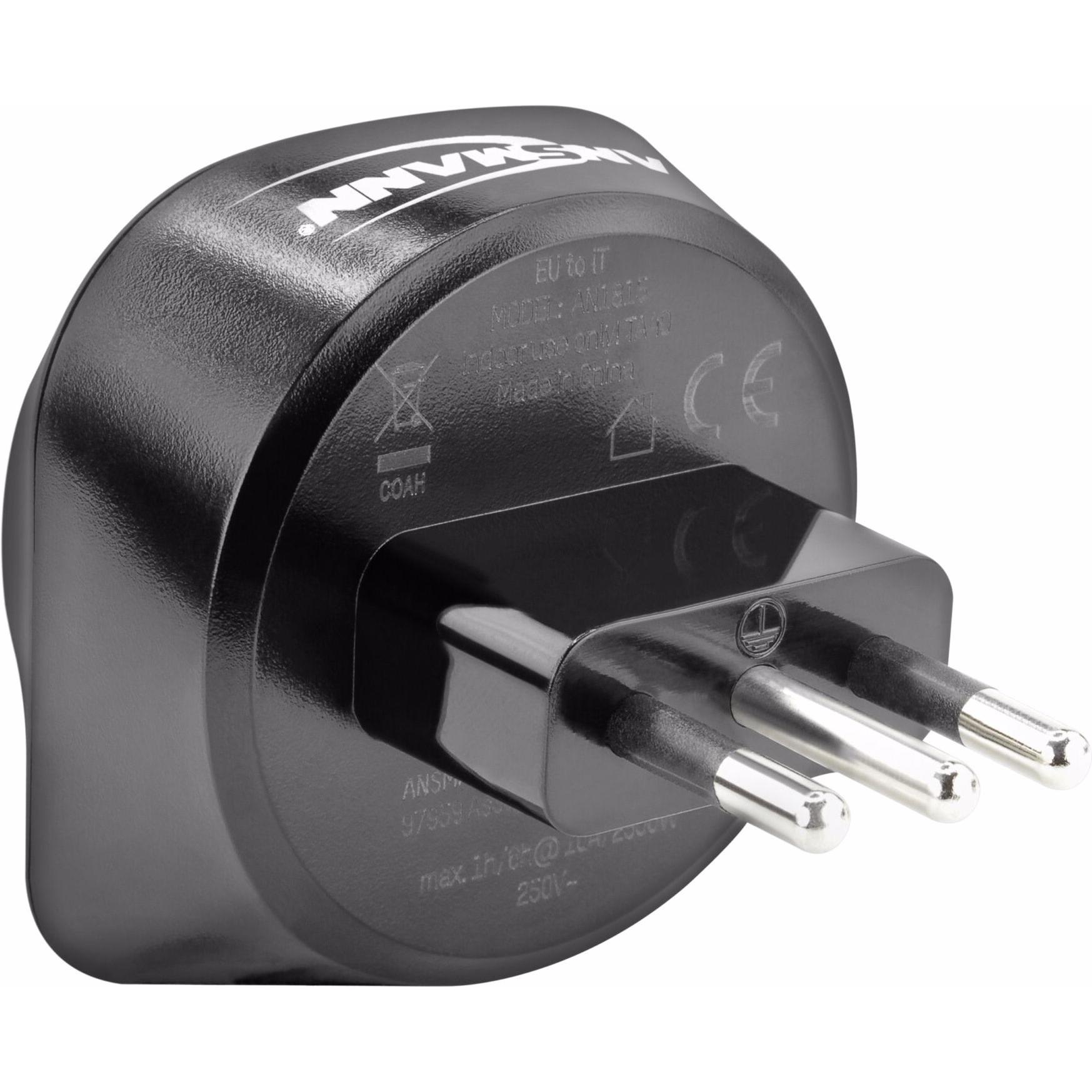 Ansmann, Reiseadapter, Reisestecker EU to IT