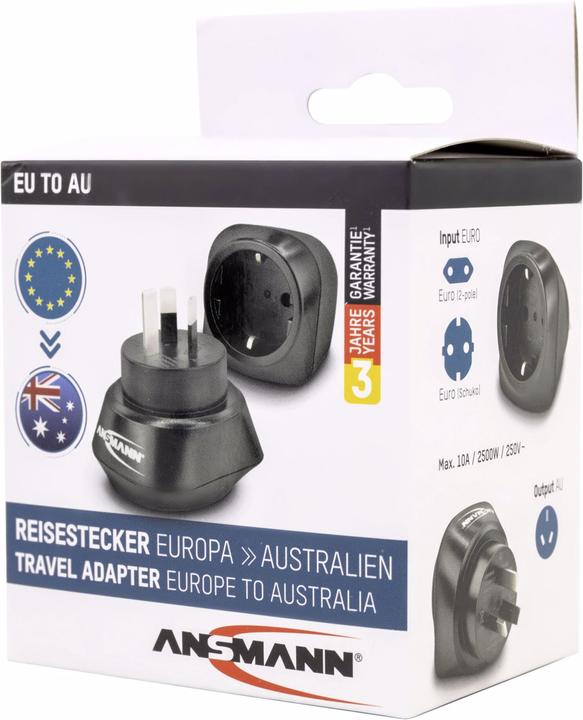 Produktbild Ansmann Reisestecker EU to AU