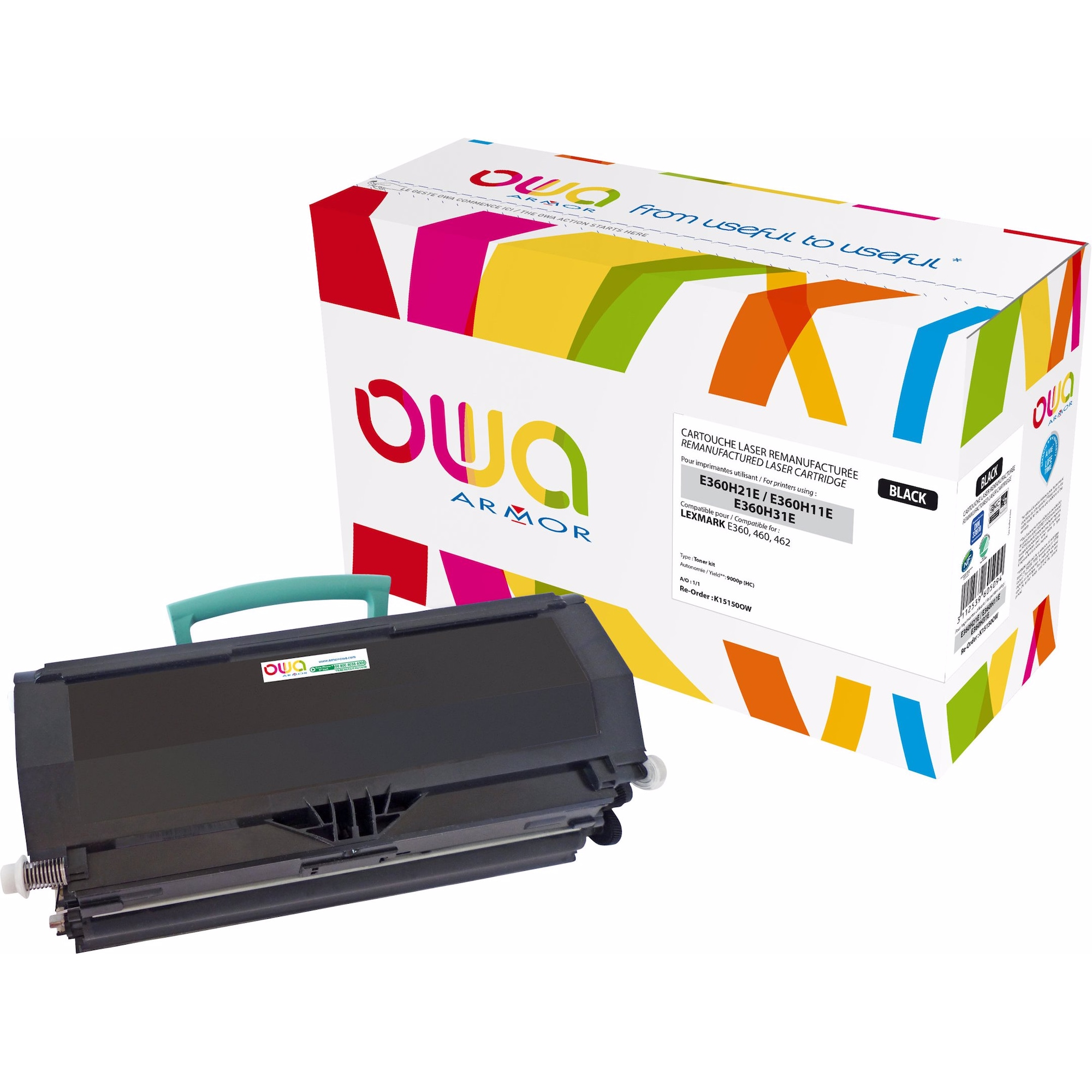 Armor OWA, Toner, OWA - Schwarz - kompatibel - wiederaufbereitet - Tonerpatrone (Alternative zu: L (BK)