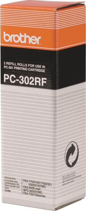 Immagine prodotto Brother PC-302RF Ribbon 2-pack, nero