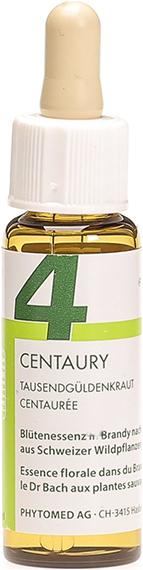 Actual product image Phytomed Bachblüten No4 Tausendgüldenkraut (1 Piece, Liquid, 24 g)