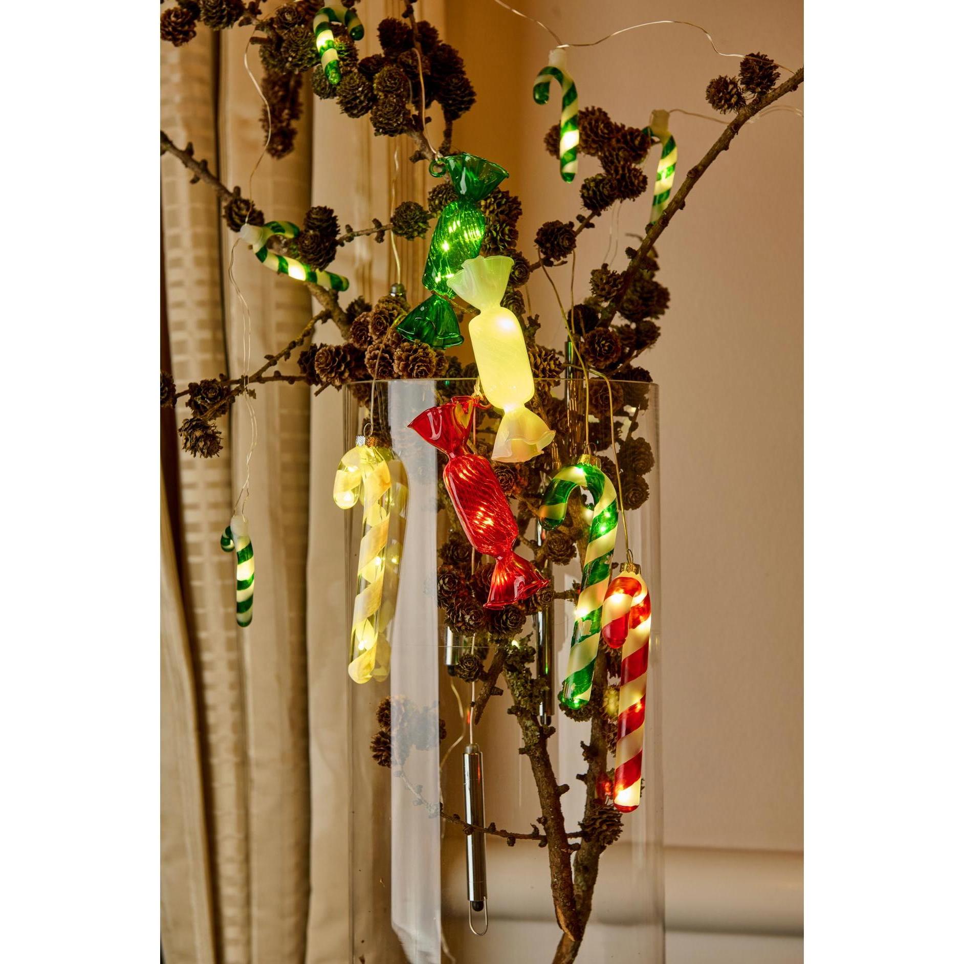 Thumbnail - Sirius, Weihnachtsbeleuchtung, Weihnachtskugel Bonbon Hannah, 12 cm, Grün