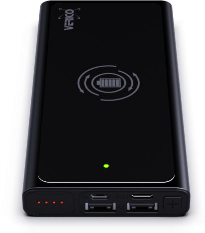 Actual product image Verico Hybrid Wireless Powerbank Power Plus Air, 10,000mAh, wireless charging, PD charging function (up to (10000 mAh)
