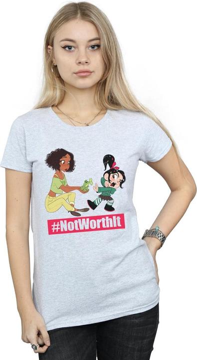 Actual product image Disney Womens/Ladies Wreck It Ralph Tiana And Vanellope Cotton T-Shirt (S)