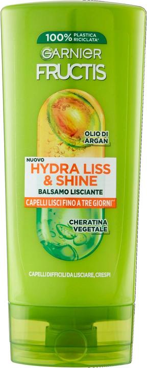 Produktbild Garnier Fructis Hair Conditioner for Frizzy, Shiny Hair with Argan Oil and Plant Keratin Hydra Liss & Shine (200 ml)